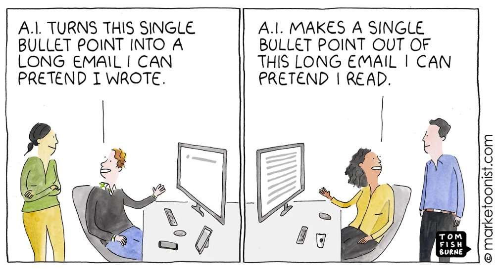 Un bon exemple de cette bascule : avec l'IA générative...