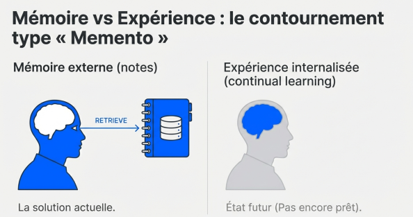 Mémoire vs Expérience : le contournement type "Memento"